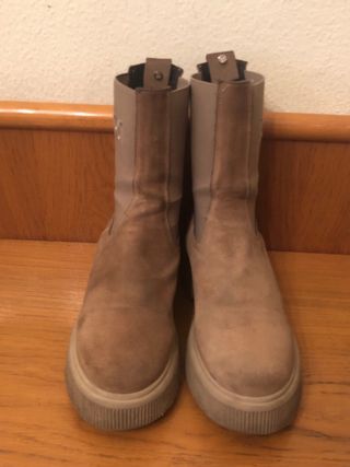 RINASCIMENTO - Botines ante beige  38