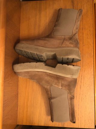 RINASCIMENTO - Botines ante beige  38