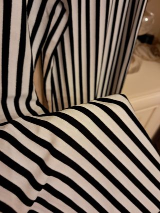 Tuta jumpsuit Mayoral a righe, la taglia è una 16A