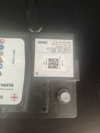 Batería Coche AGM 60Ah Varta