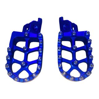 Pedane CNC blu Honda CRF 125/250/450
