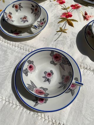 Juego café Art Déco porcelana Limoges