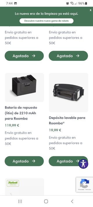 Batería Roomba j7+ (2210 mAh)