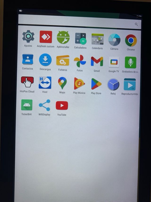 Pantalla táctil pedidos - Kiosco