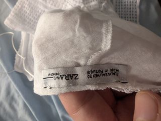 Top blanco de encaje