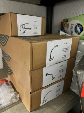 Lote fontanería: tubos,accesorios multicapa,grifos