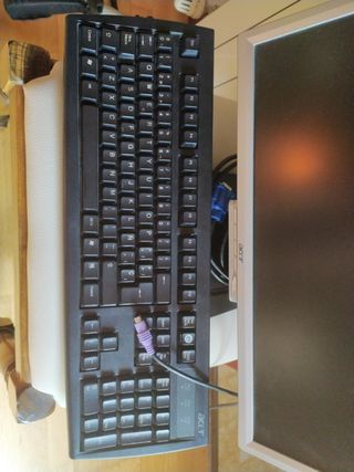 Monitor y teclado Acer