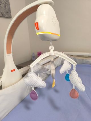 Carrusel Fisher Price cuna bebé