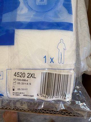 Mono 3M anti-salpicaduras talla 2Xl