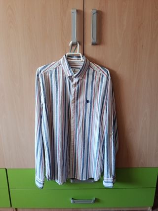 Camisa hombre rayas multicolor