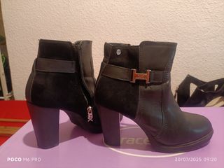 Botines negros tacón alto