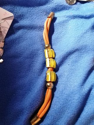 Pulsera magnética bisutería naranja