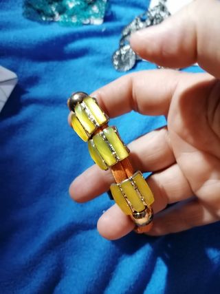 Pulsera magnética bisutería naranja