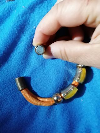 Pulsera magnética bisutería naranja