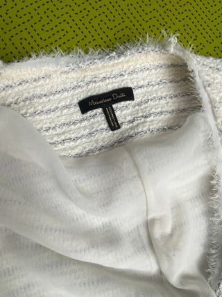 Giacca corta bianco panna Massimo Dutti M