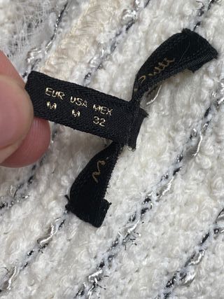 Giacca corta bianco panna Massimo Dutti M