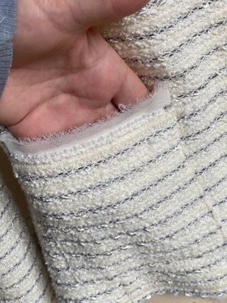 Giacca corta bianco panna Massimo Dutti M