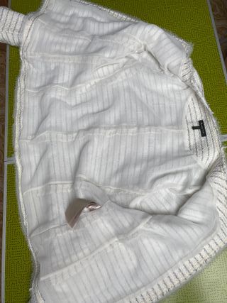 Giacca corta bianco panna Massimo Dutti M