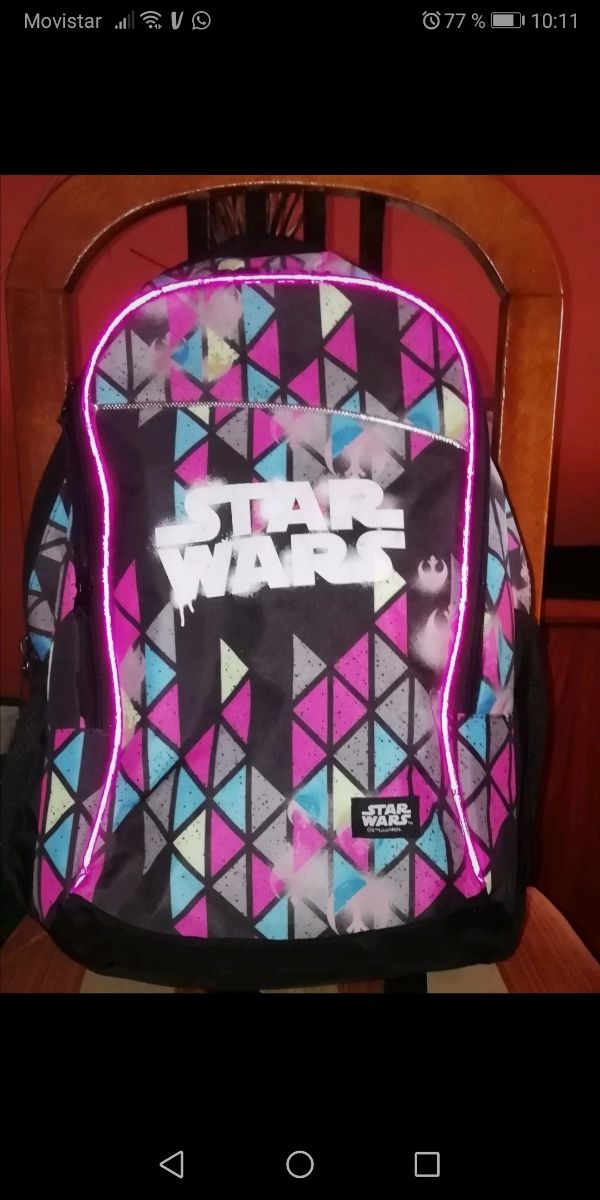 Mochila Star Wars LED multicolor