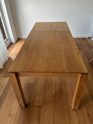 Mesa LA OCA extensible, madera roble