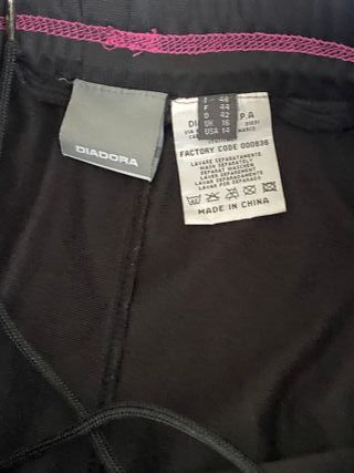 Pantaloni sportivi Diadora neri tg 48
