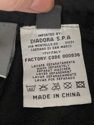 Pantaloni sportivi Diadora neri tg 48