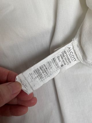 Camicia Alcott bianca/nera, tg S