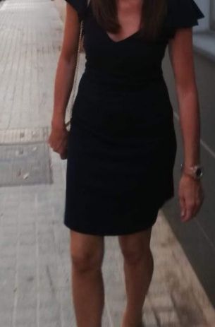 Vestido  Massimo Dutti azul marino