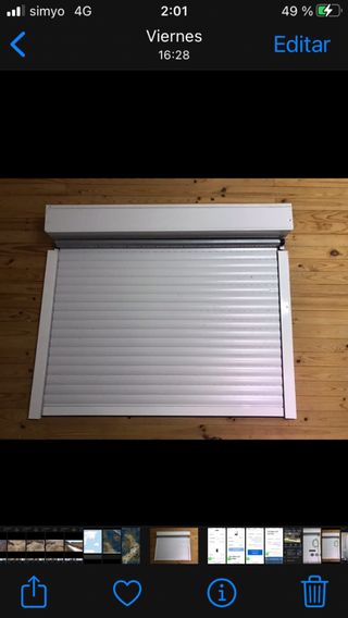 Persianas aluminio blancas