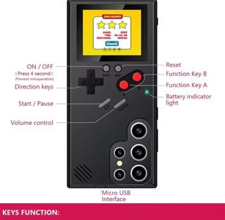 Funda Game Boy Samsung Retro s22 ultra, 
