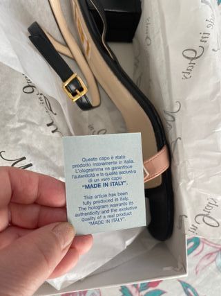 Sandali donna tacco medio Neri Rosa Tg 42