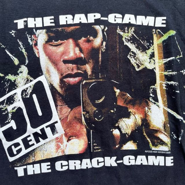 Vintage 2003 50 Cent Rap Game Crack Game rap tee M