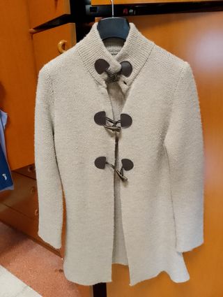  Cardigan beige in lana