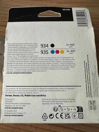 Pack tintas HP 934/935