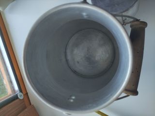 Cántaro leche antiguo metálico