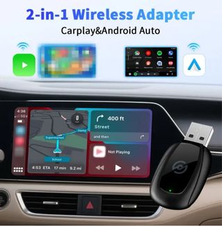 Adaptador inalámbrico 2 en 1 CarPlay & Android Aut