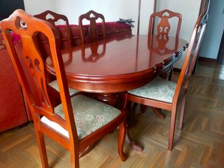 Mesa comedor 6 sillas madera