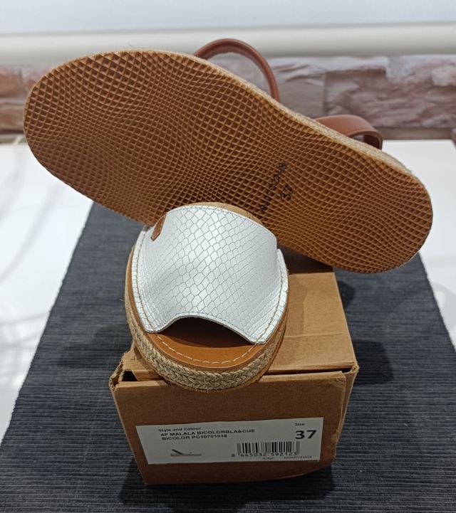 Menorquinas Popa blancas y marrones nº37