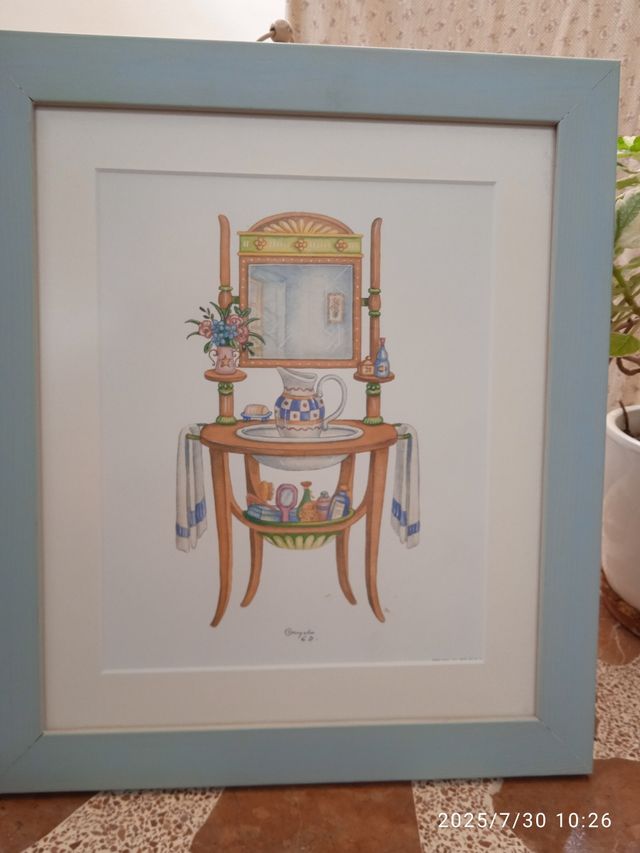 Cuadro para cuarto de Baño antiguo