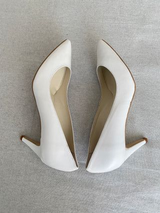 Décolleté sposa bianche pelle 42 - Made in Italy