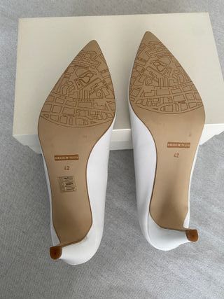 Décolleté sposa bianche pelle 42 - Made in Italy