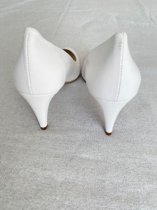 Décolleté sposa bianche pelle 42 - Made in Italy