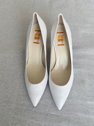 Décolleté sposa bianche pelle 42 - Made in Italy