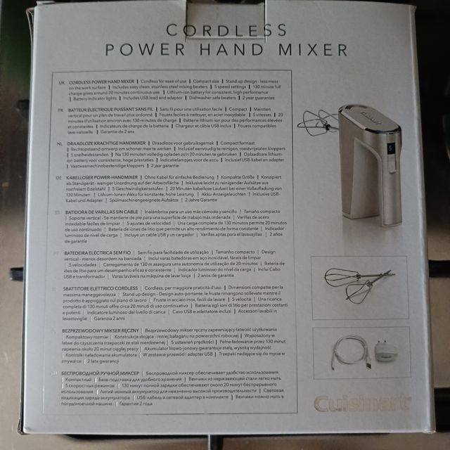 Cuisinart RHM100E - Mixer Elettrico Senza Fili