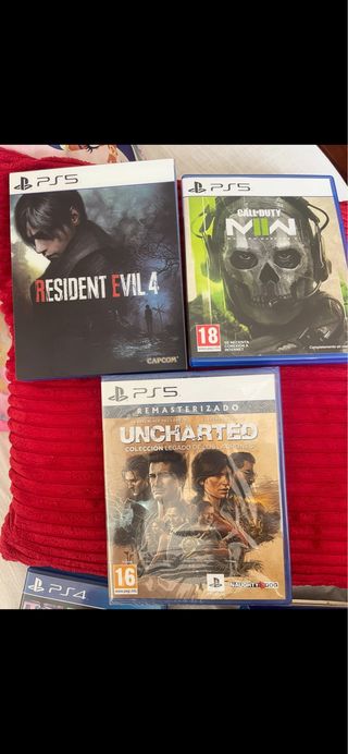 PS5 (PlayStation 5): Resident Evil 4, MWII, Unchar