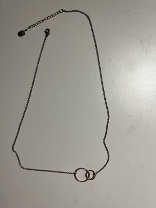 Collar acero círculos entrelazados