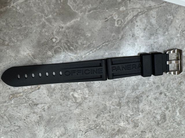 Cinturino Panerai Gomma 24mm - Nero