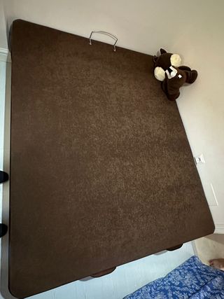 Canapé cama 1,50m azul y marrón