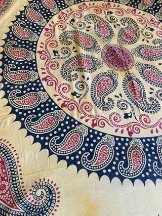 Pareo playa XL - Amarillo y negro