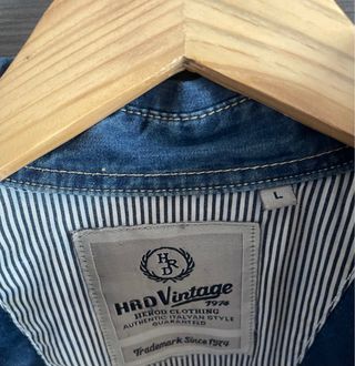 Camicia jeans a manica corta